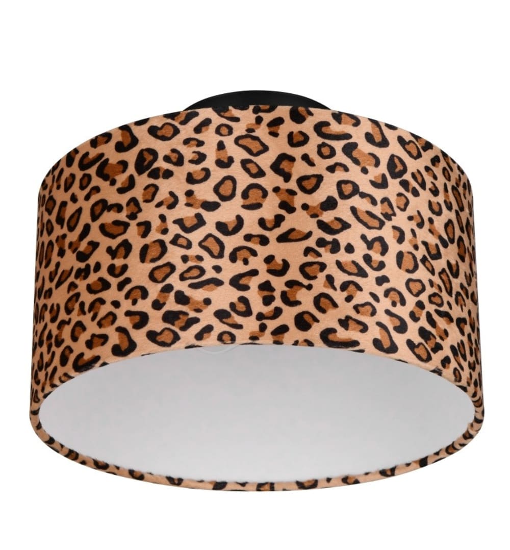 Plafonnier design en métal marron