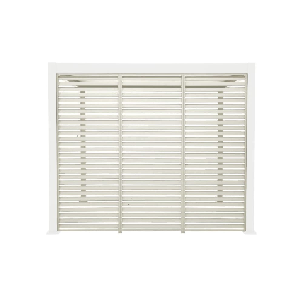 3 persiennes beige 100cm pour pergola bioclimatique