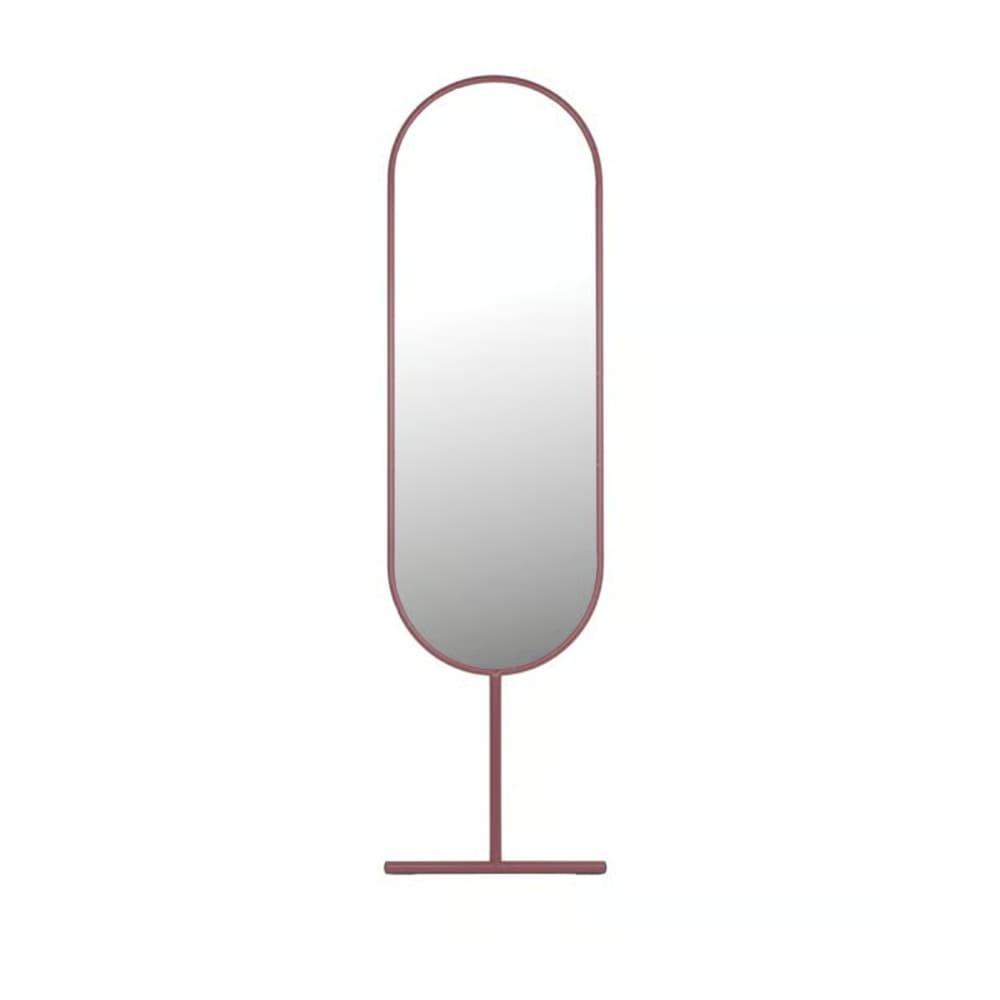 Miroir en métal rouge