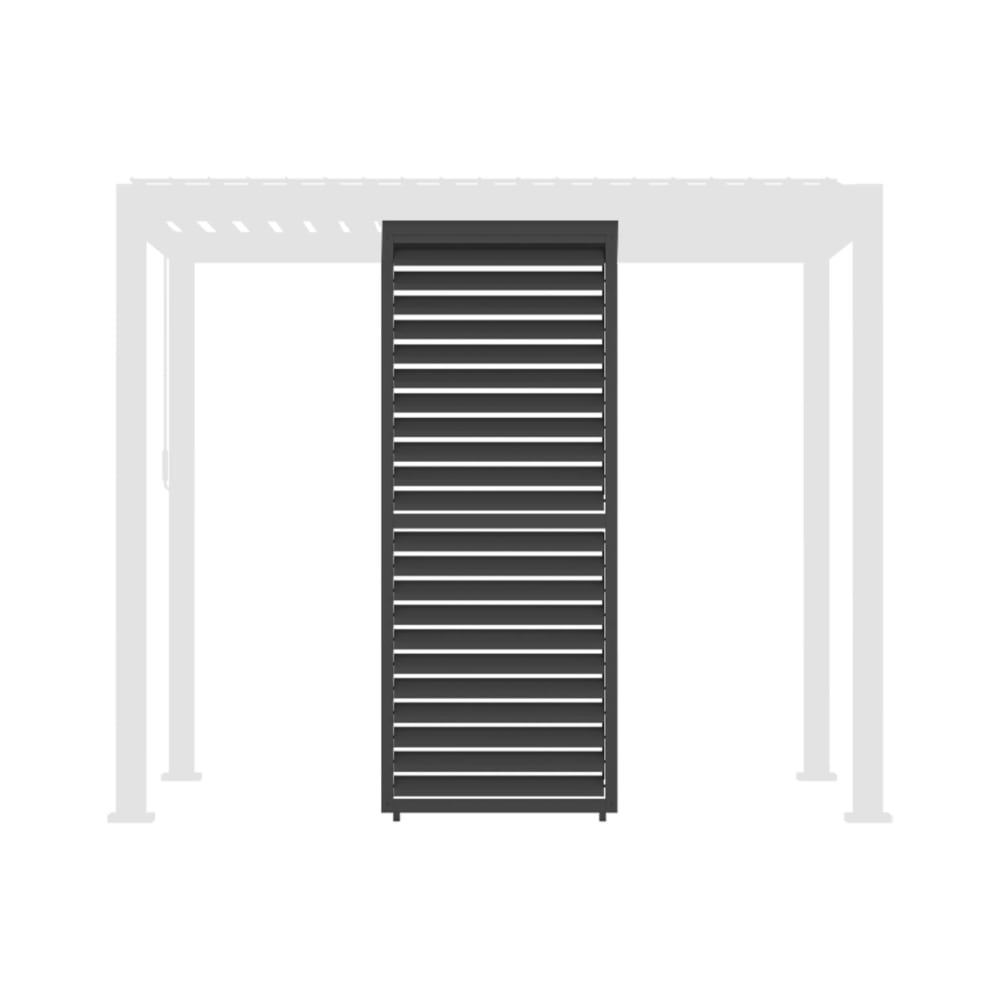 Persienne lames orientables 100cm pour pergola anthracite
