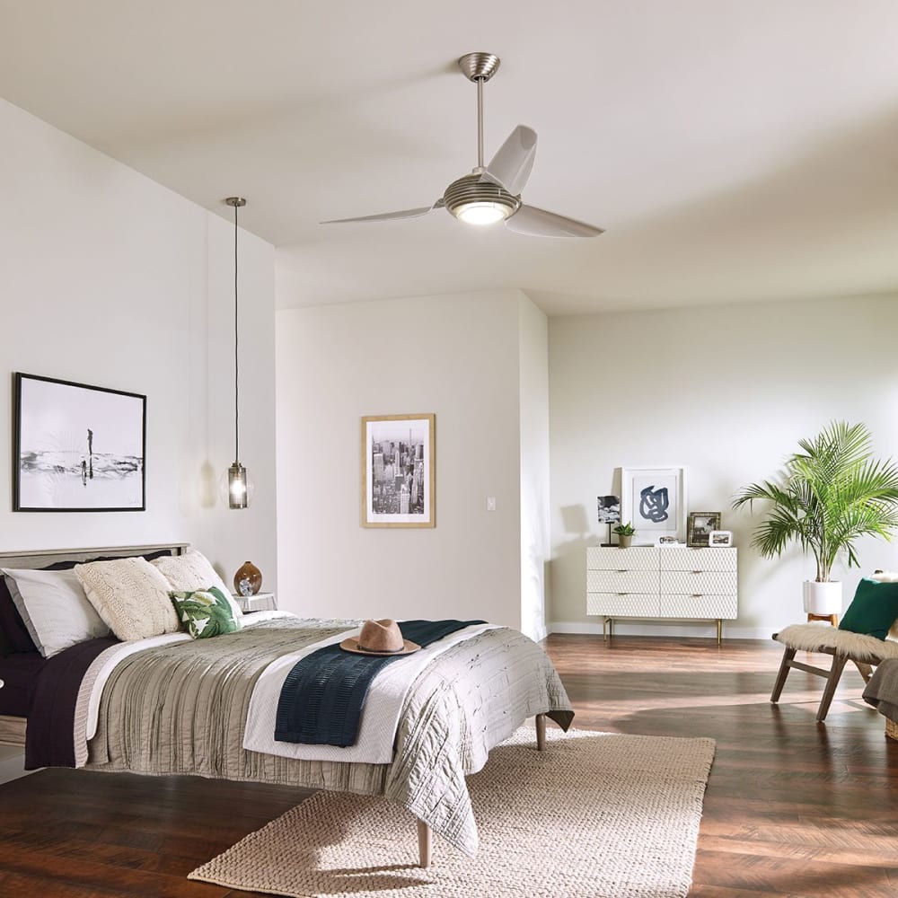 Ventilateur de plafond 152 cm acier inox brossé — vue 3