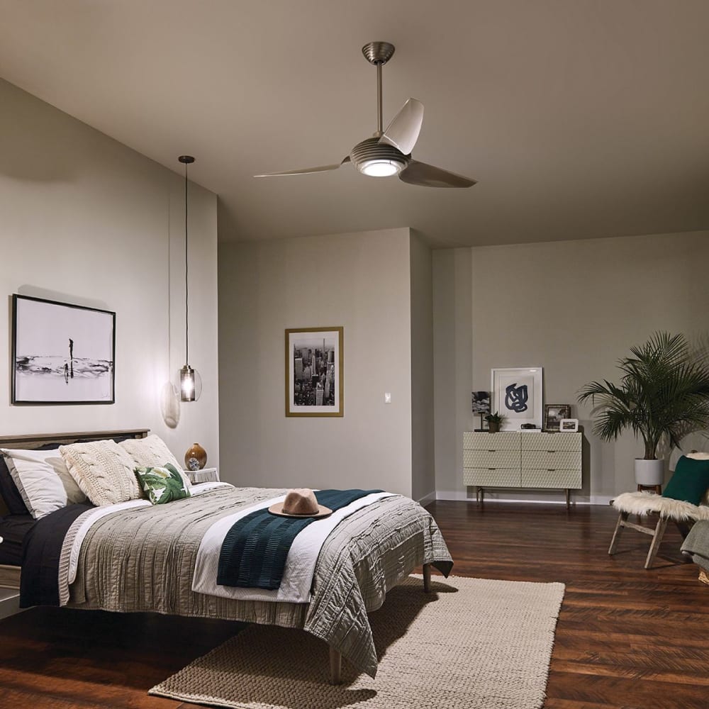 Ventilateur de plafond 152 cm acier inox brossé — vue 4