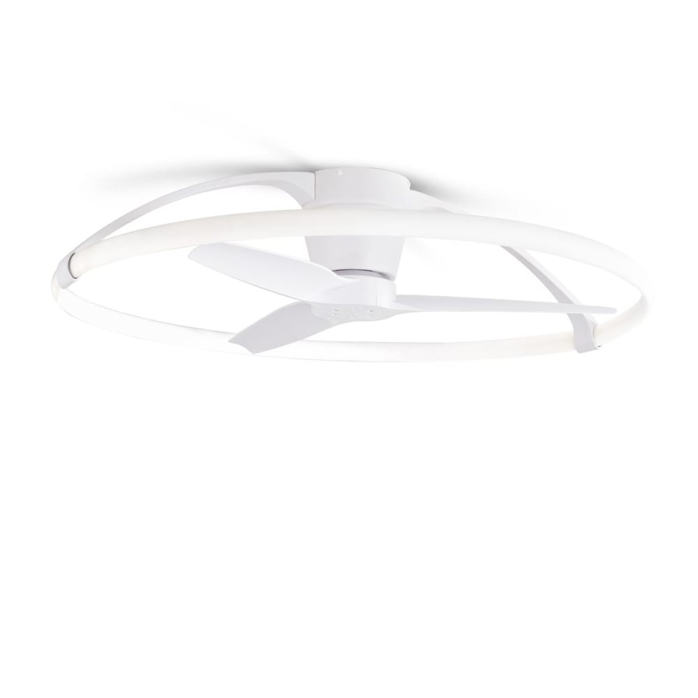 Ventilateur en métal blanc