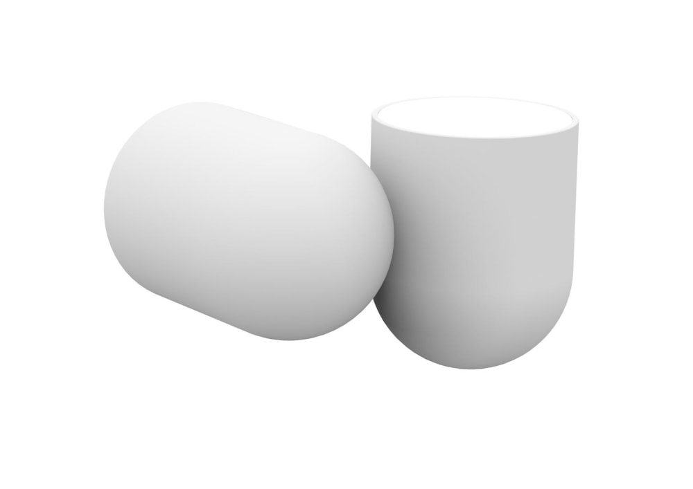 Applique en plastique blanc