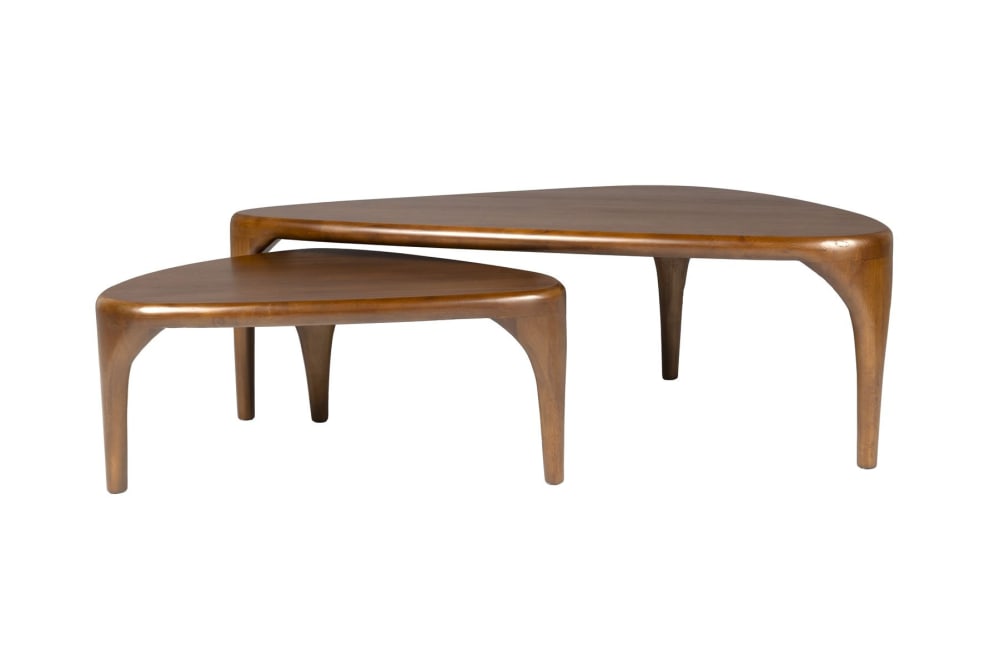 Table basse design en bois marron