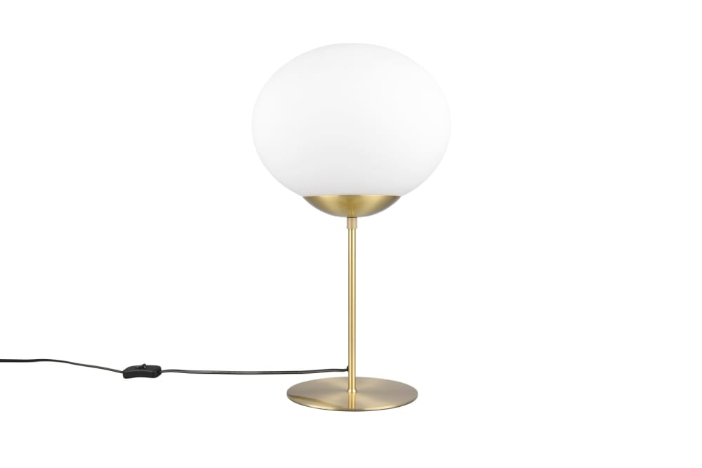 Lampe design en métal doré