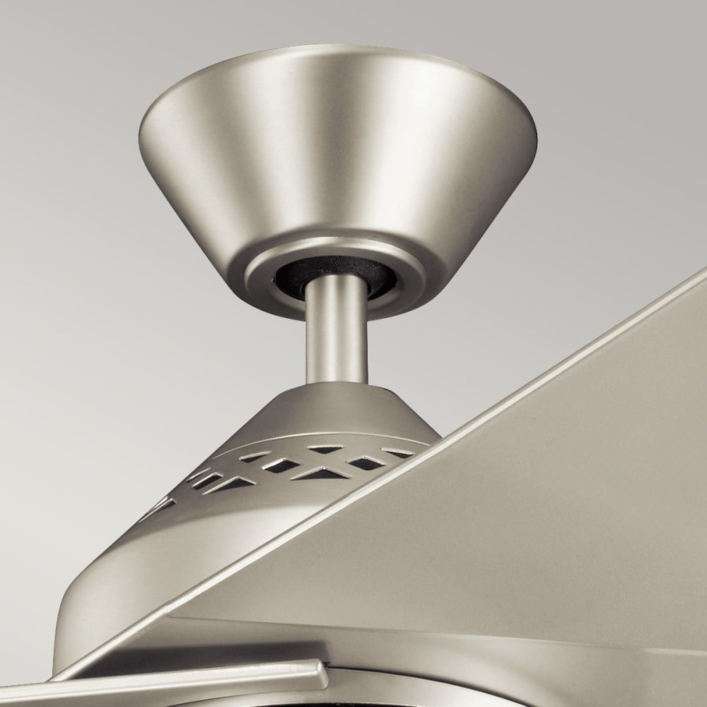 Ventilateur de plafond led 152 cm acier abs nickel brossé — vue 3