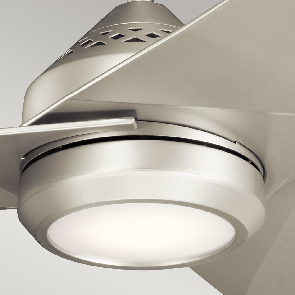Ventilateur de plafond led 152 cm acier abs nickel brossé — vue 4