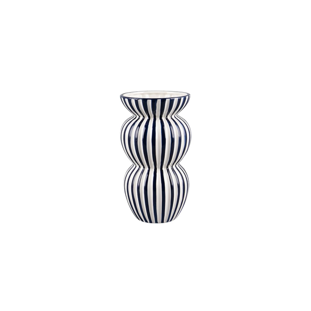 Vase et Pot en céramique bleu