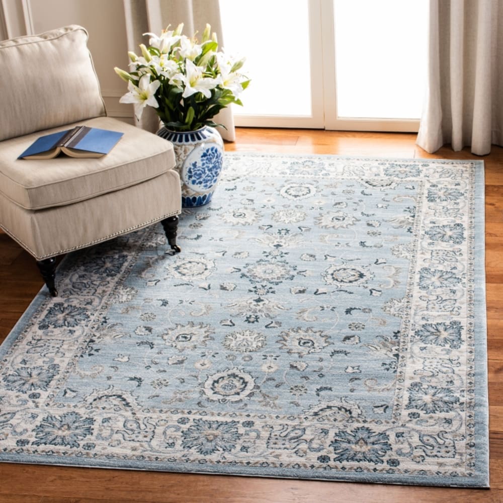 Tapis de transition en polypropylène bleu/beige, 235 x 305 cm — vue 3