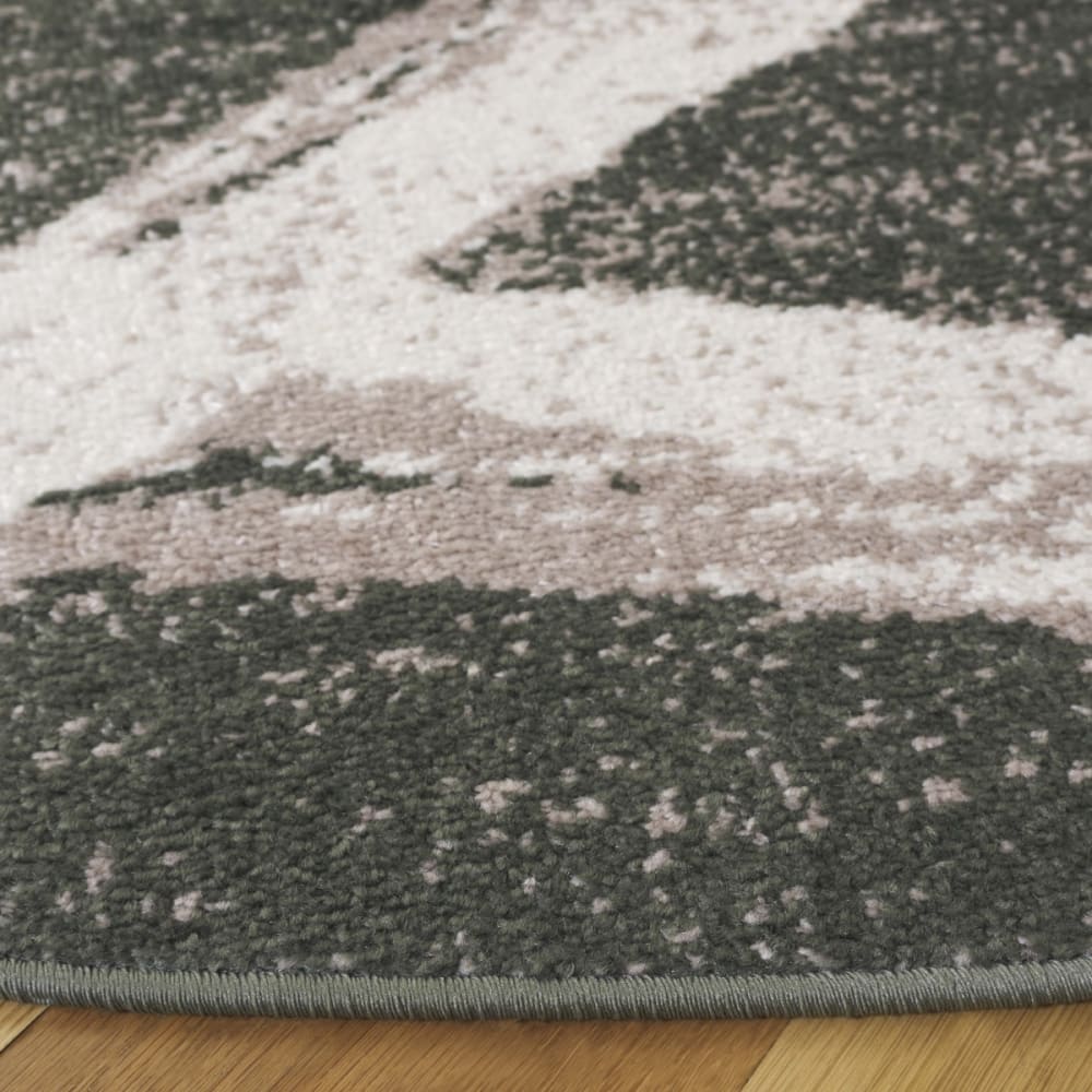 Tapis en polypropylène vert/blanc, 155 x 229 cm — vue 4