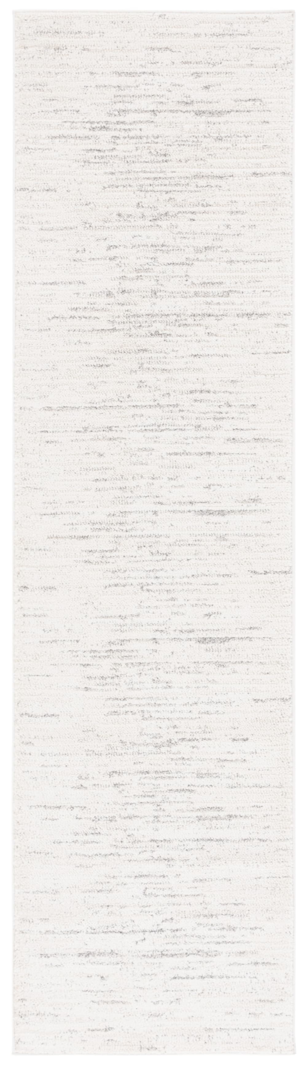 Tapis polyester ivoire / gris 66 x 244 cm