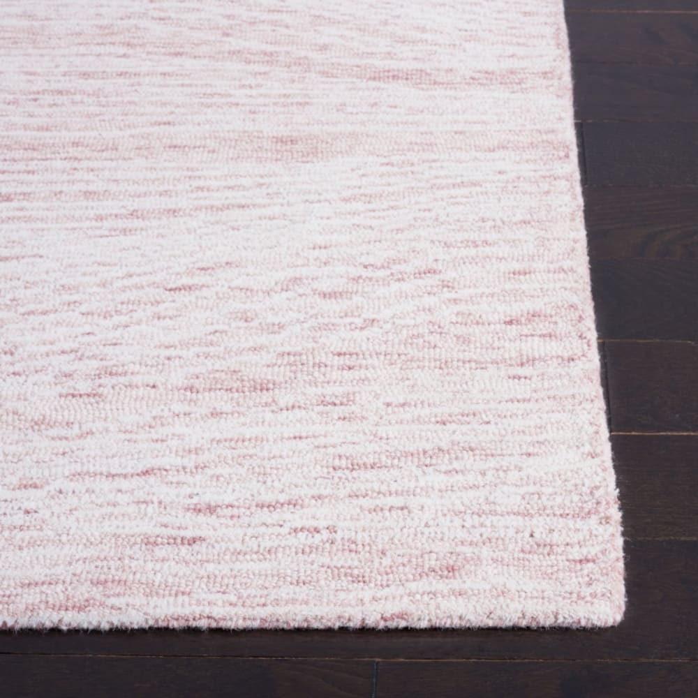 Tapis moderne contemporain en laine rose/blanc, 152 x 244 cm — vue 4
