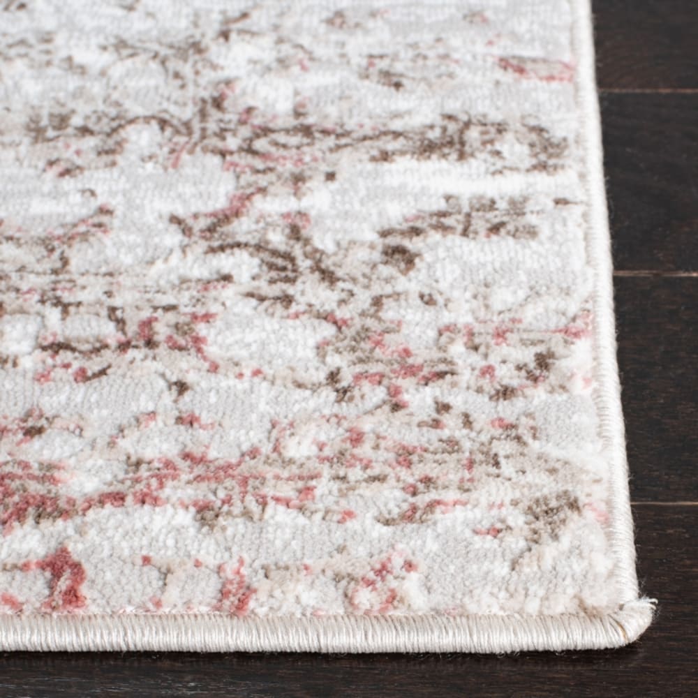 Tapis abstrait en jute beige/rose, 61 x 213 cm — vue 4