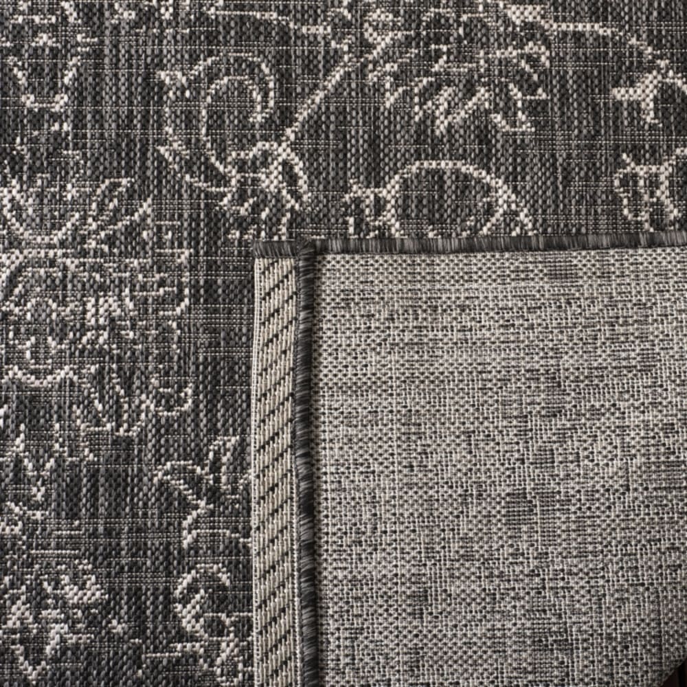 Tapis géométrique en polypropylène noir/blanc, 79 x 152 cm — vue 4