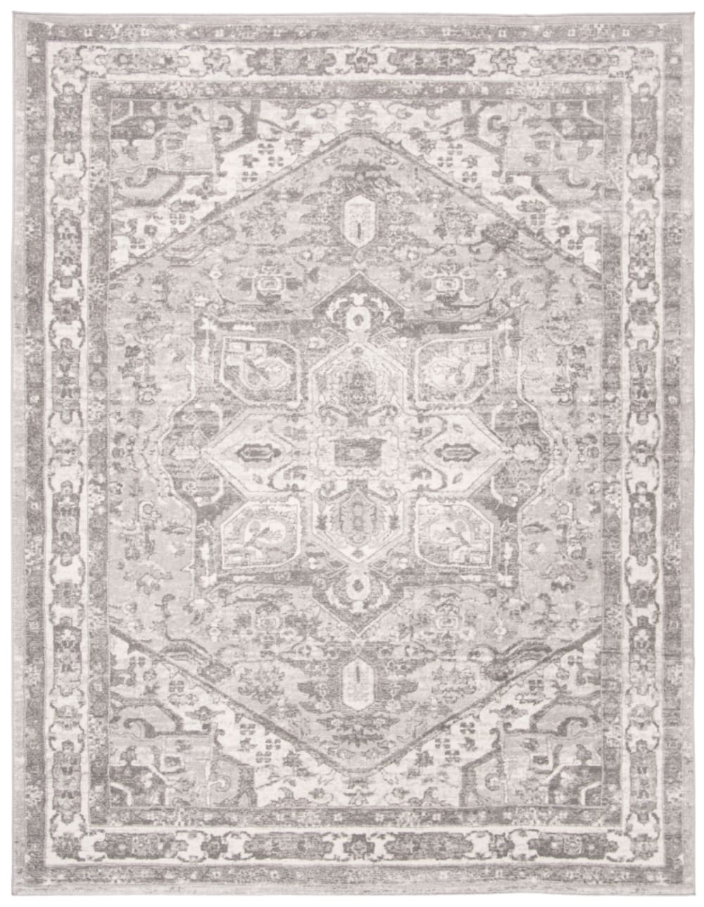 Tapis crème / gris 183 x 274 cm