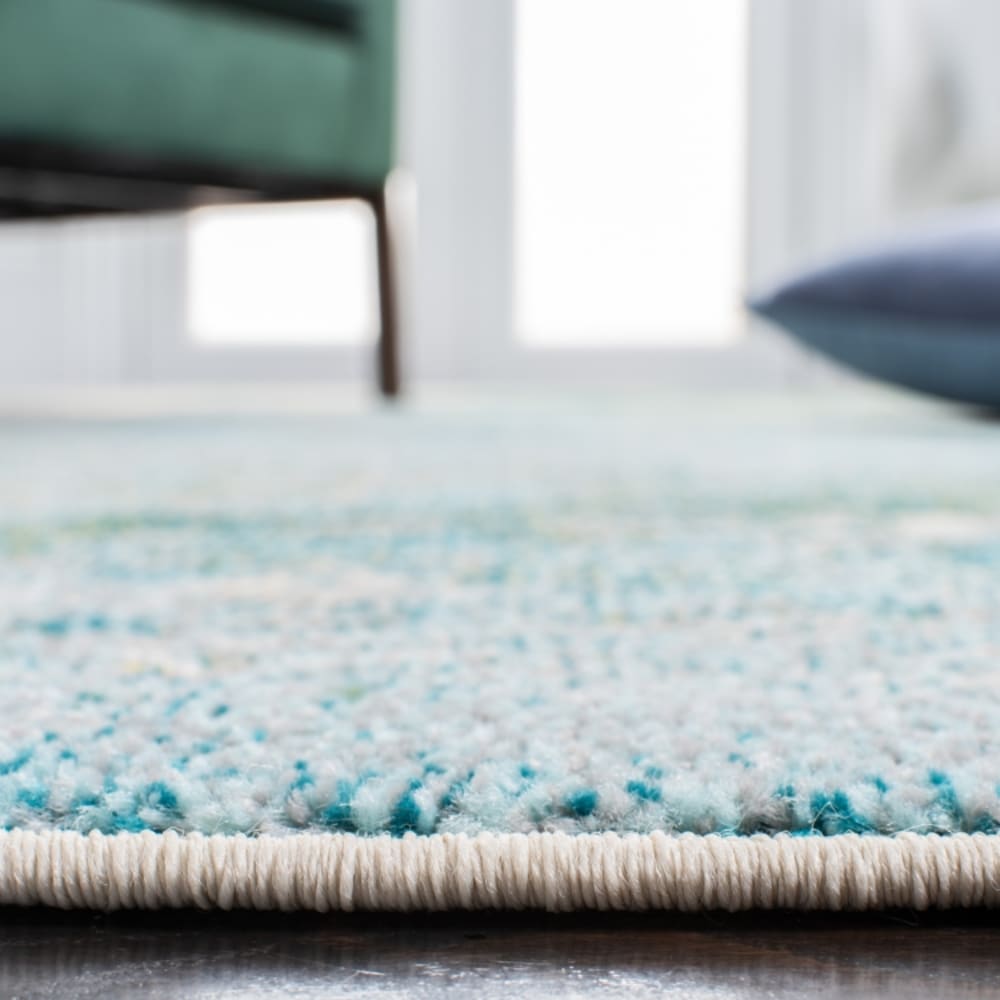 Tapis contemporary en polypropylène bleu/vert, 160 x 229 cm — vue 4
