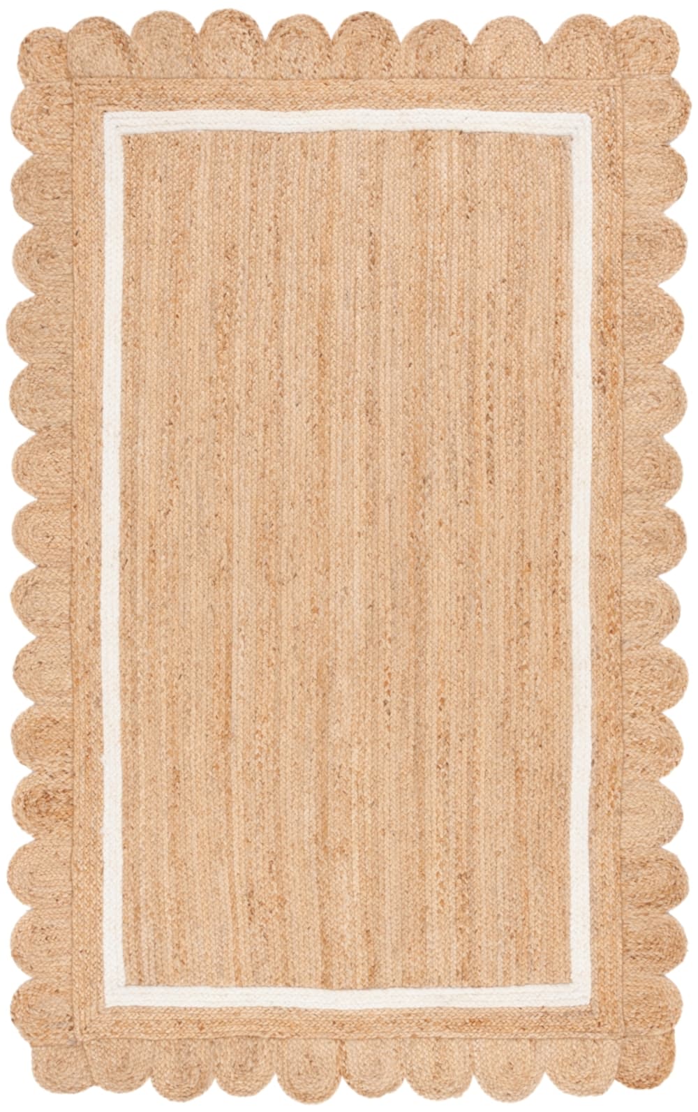 Tapis jute naturel / ivoire 61 x 91 cm