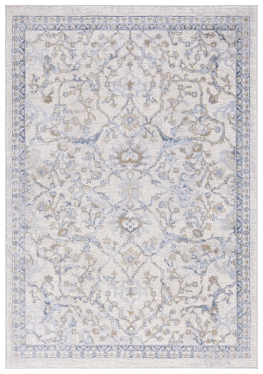 Tapis beige/bleu clair 160 x 229 cm