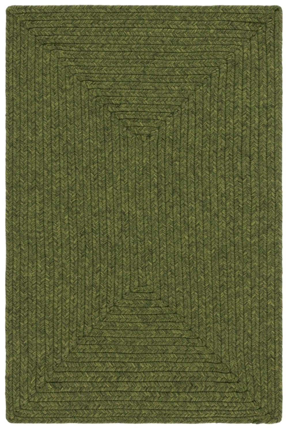 Tapis contemporain en polypropylène vert, 61 x 91 cm