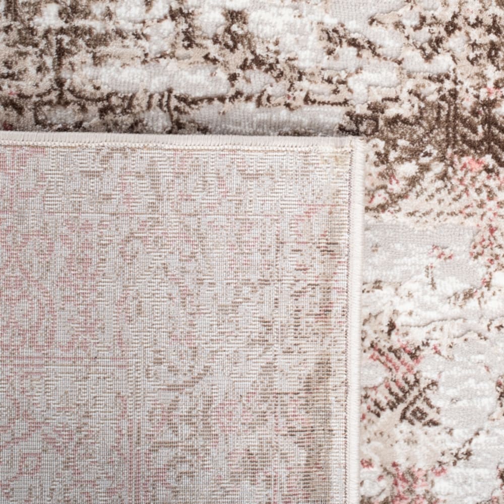 Tapis abstrait en jute beige/rose, 235 x 305 cm — vue 4