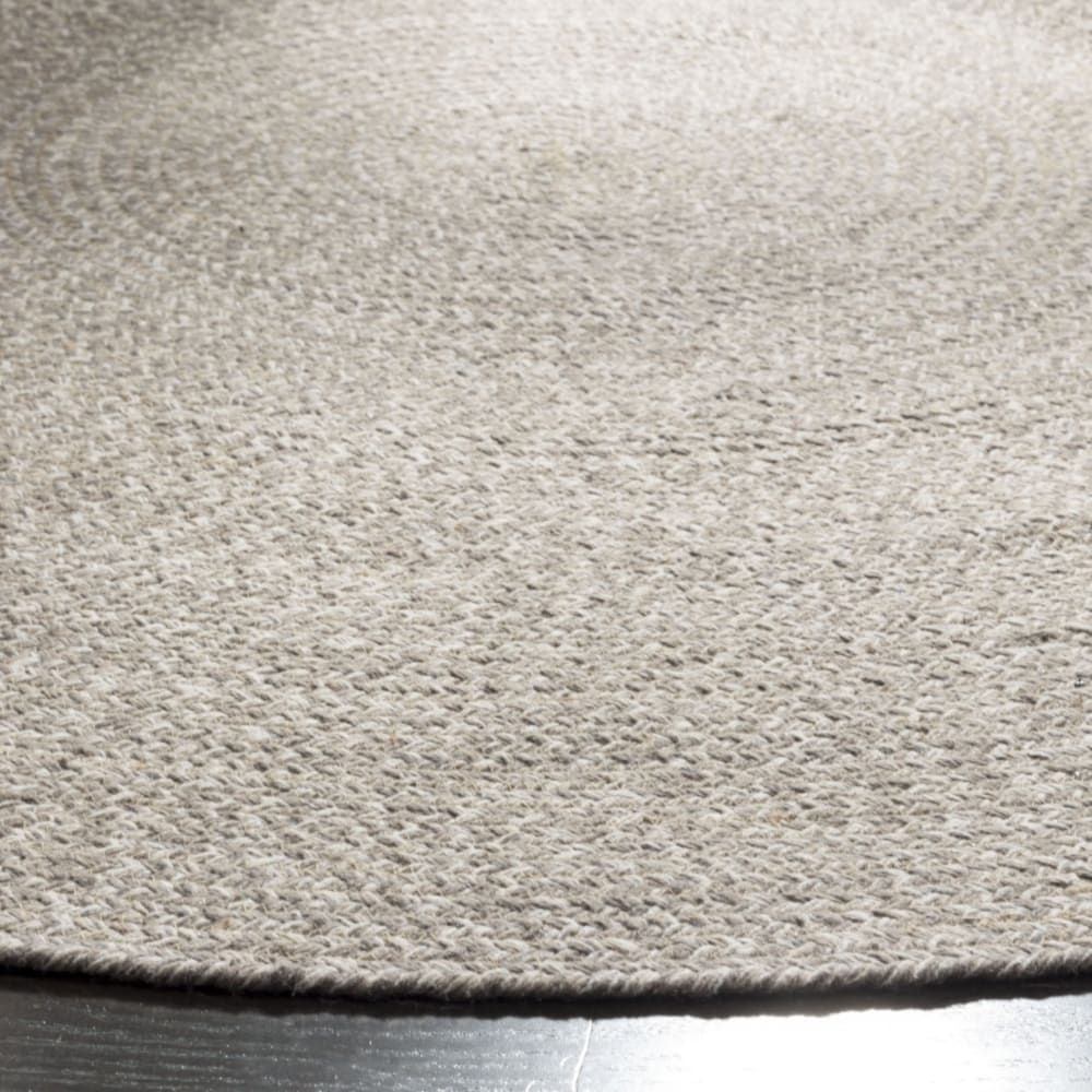 Tapis pays rustique ferme en coton blanc/beige, 183 x 183 cm — vue 4