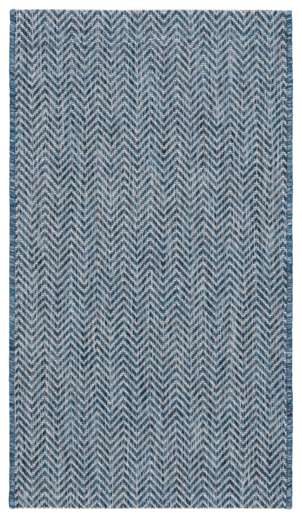 Tapis bleu marine / gris 61 x 109 cm