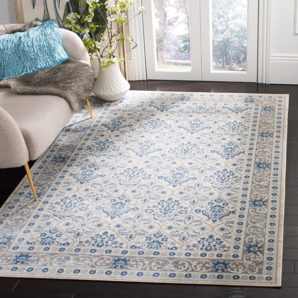 Tapis de transition en polypropylène gris/bleu, 160 x 229 cm — vue 3