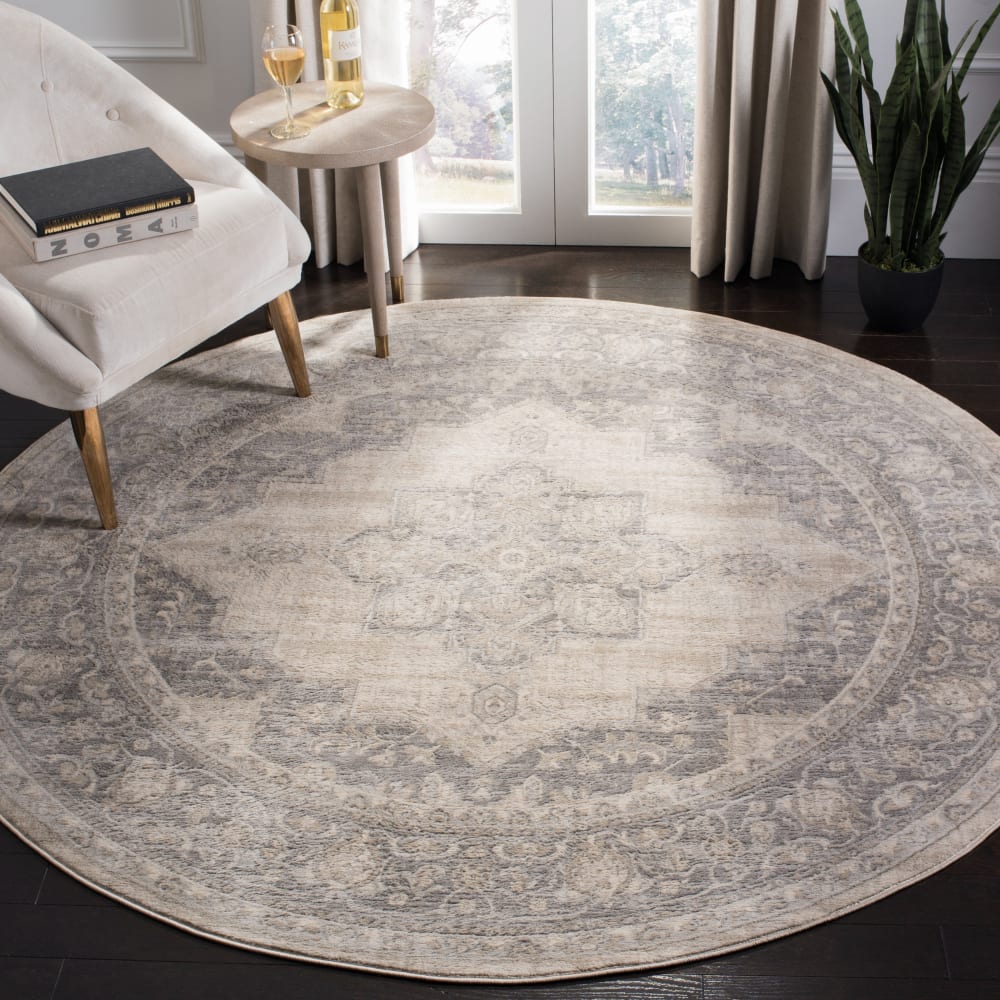 Tapis de transition en polypropylène beige/gris, 152 cm — vue 3