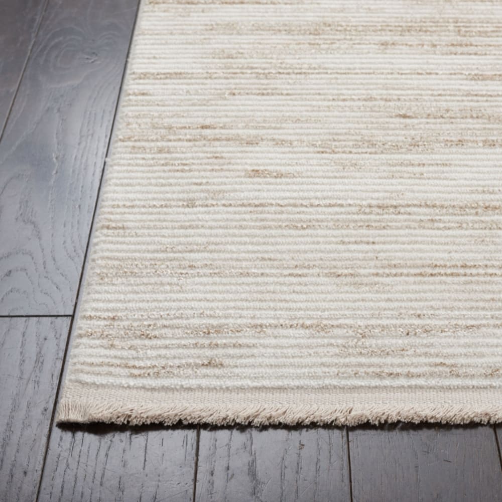 Tapis moderne en polypropylène blanc/beige, 66 x 183 cm — vue 4