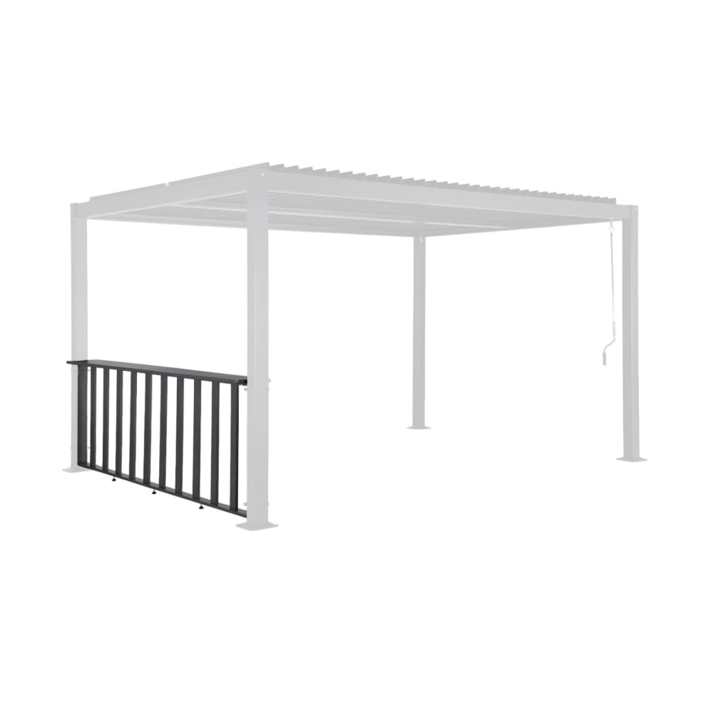 Bar 3m pour pergola bioclimatique acier galvanisé anthracite
