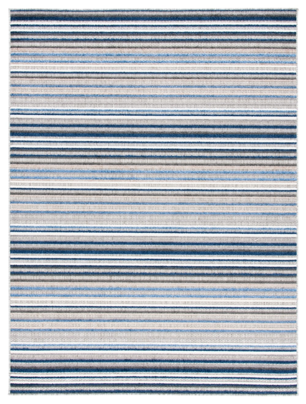 Tapis polypropylène gris/bleu 135 x 196 cm