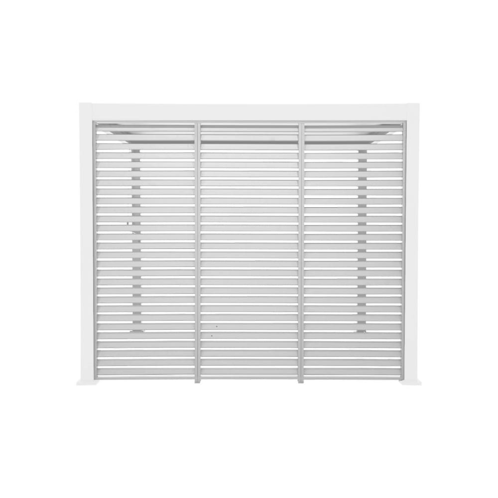 3 persiennes blanc 100cm pour pergola bioclimatique