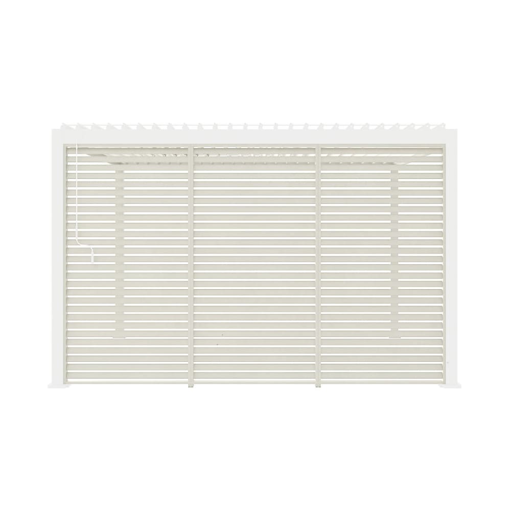3 persiennes beige 130cm pour pergola bioclimatique