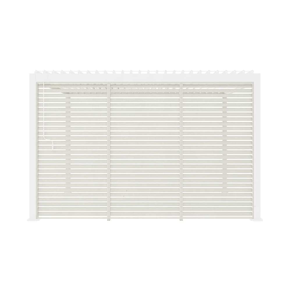 3 persiennes beige 130cm pour pergola bioclimatique