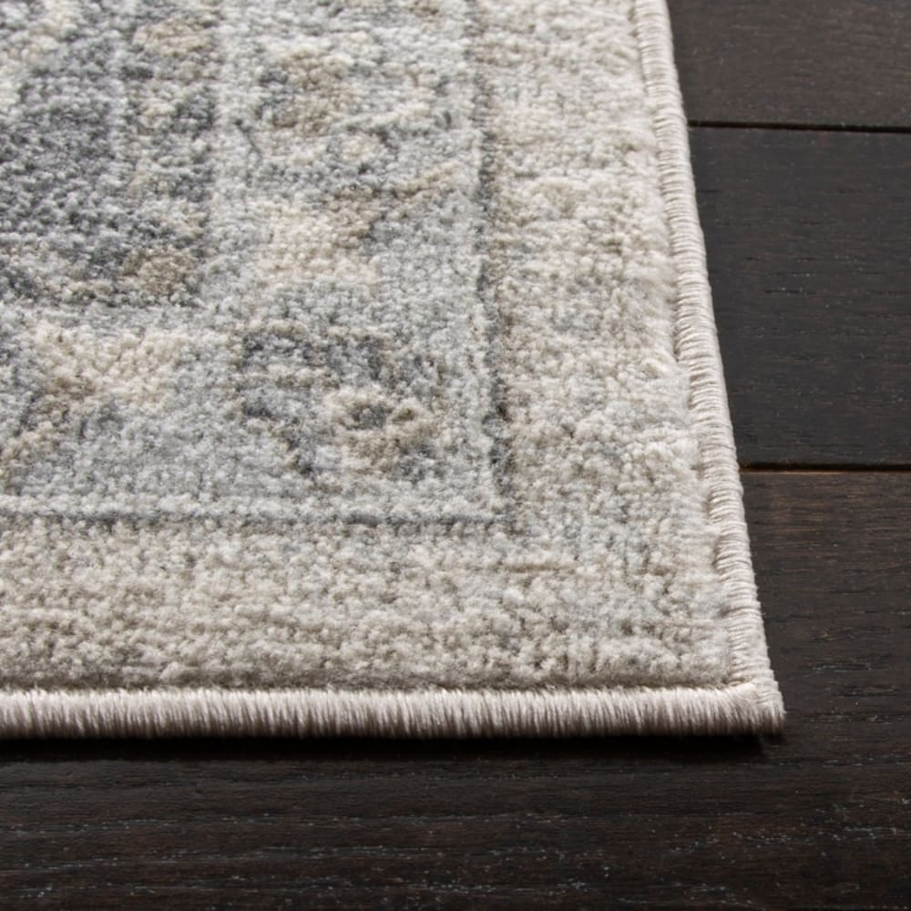 Tapis de transition en polypropylène beige/gris, 152 x 152 cm — vue 4