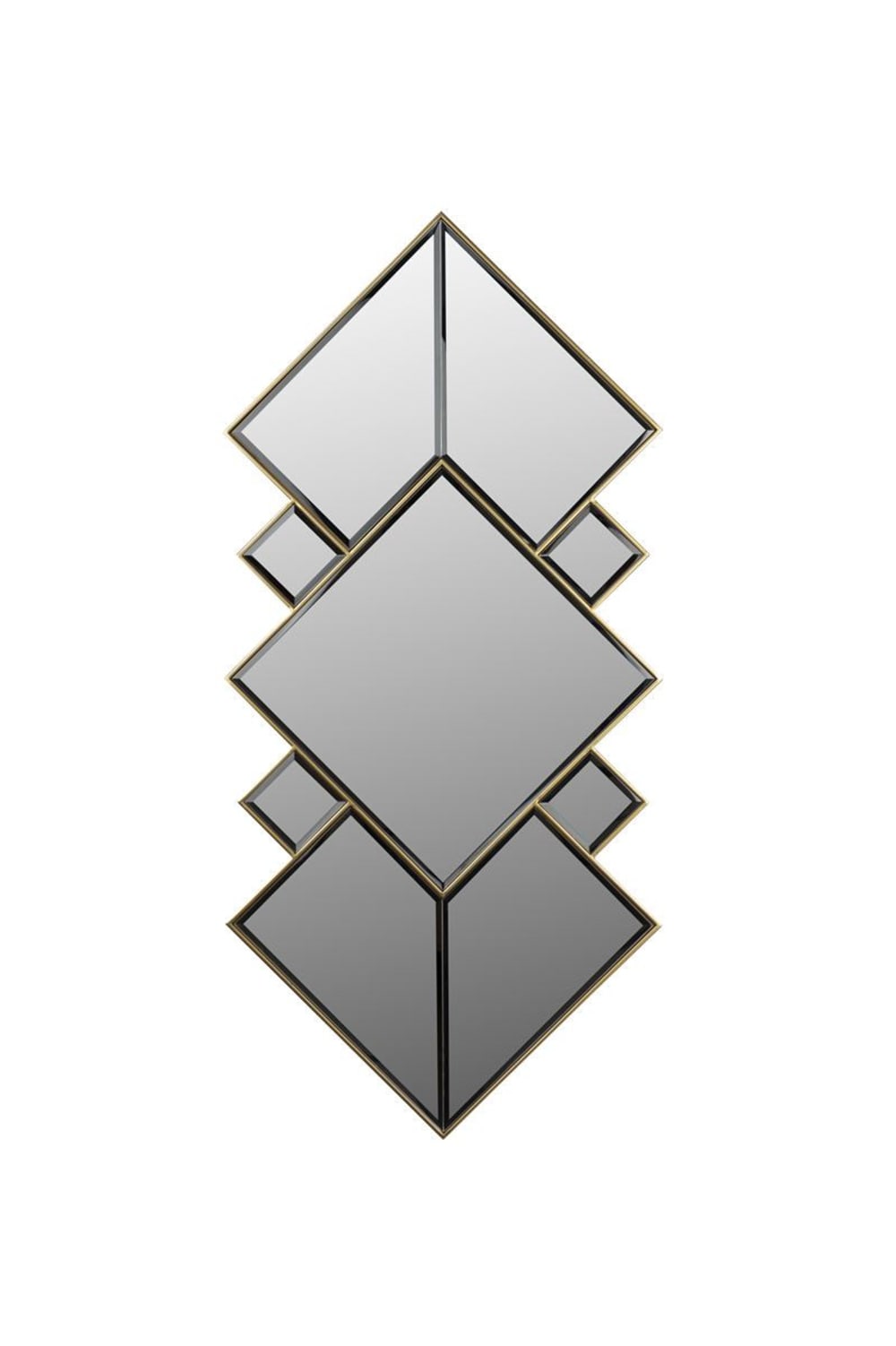 Miroir en verre maron