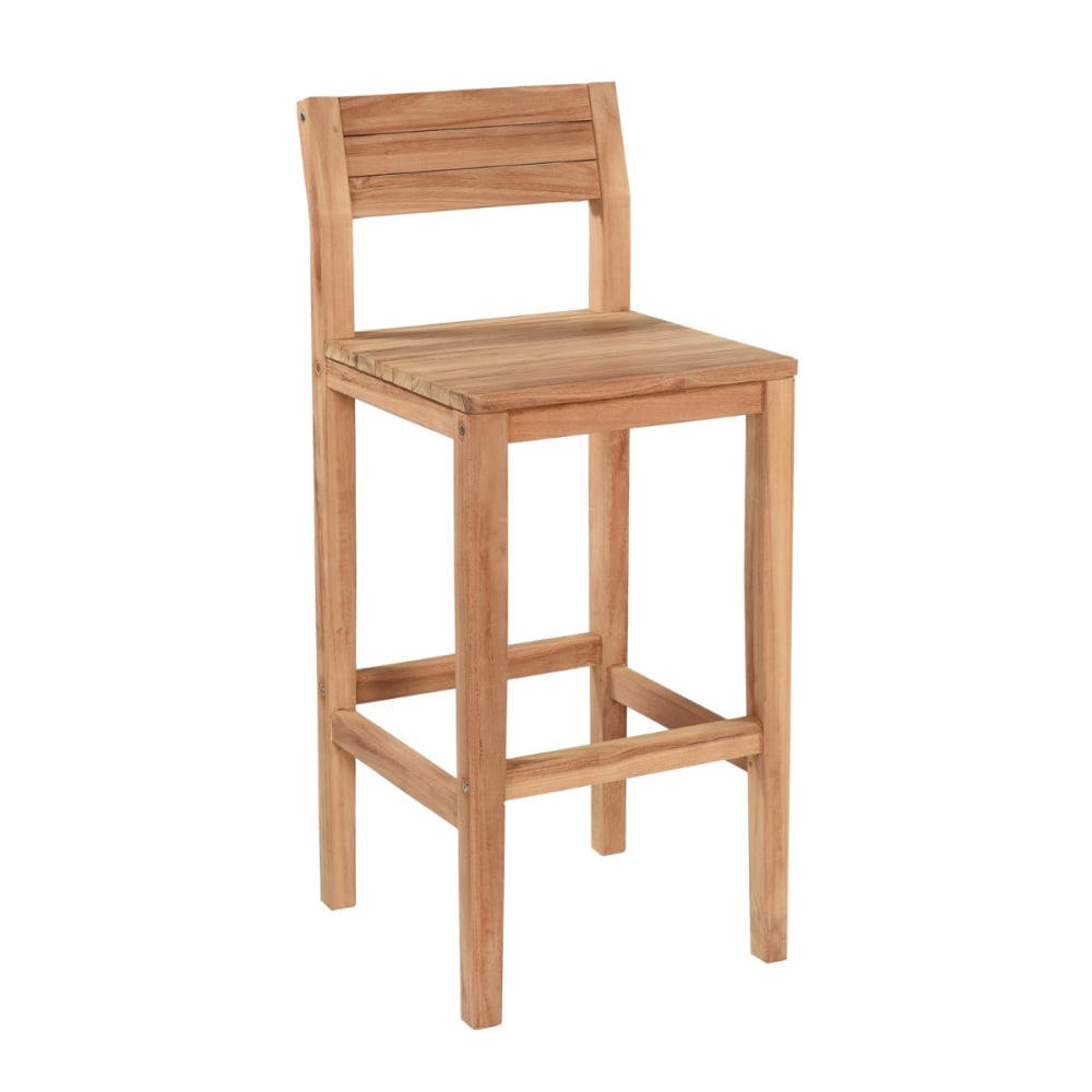 Chaise de bar en teck