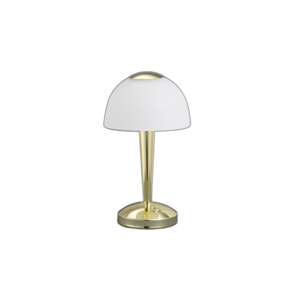 Lampe de table Led laiton et blanc