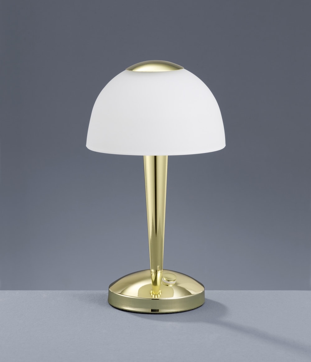 Lampe de table Led laiton et blanc — vue 3