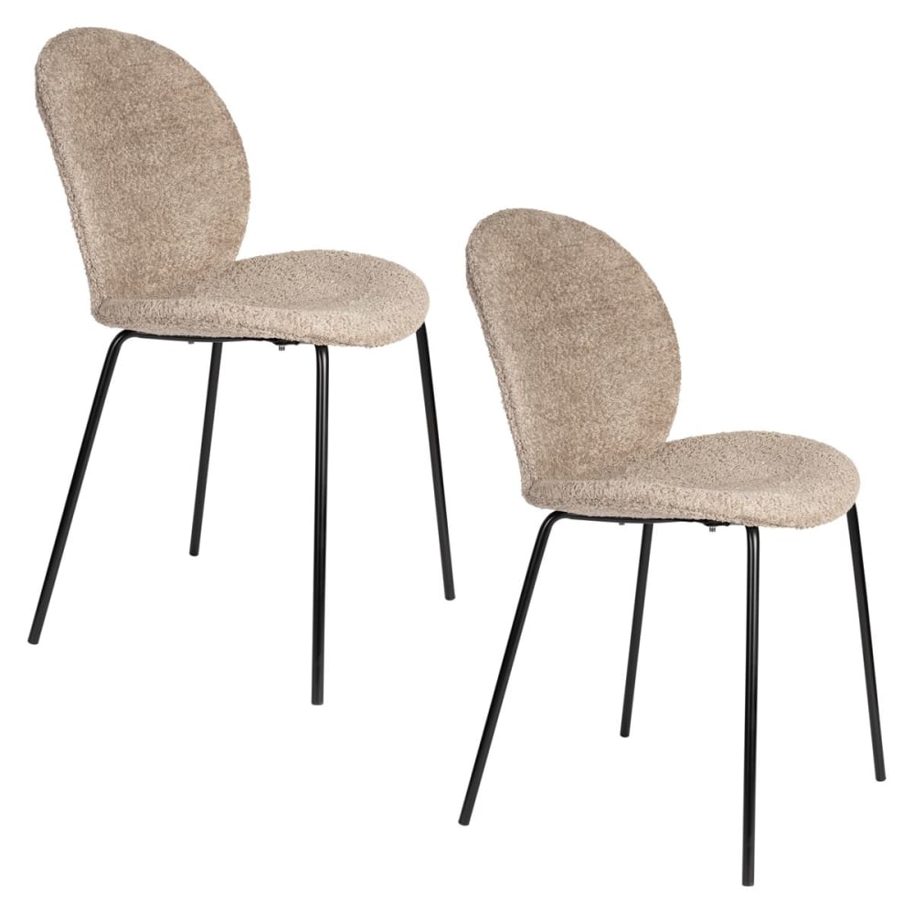 Lot de 2 chaises design