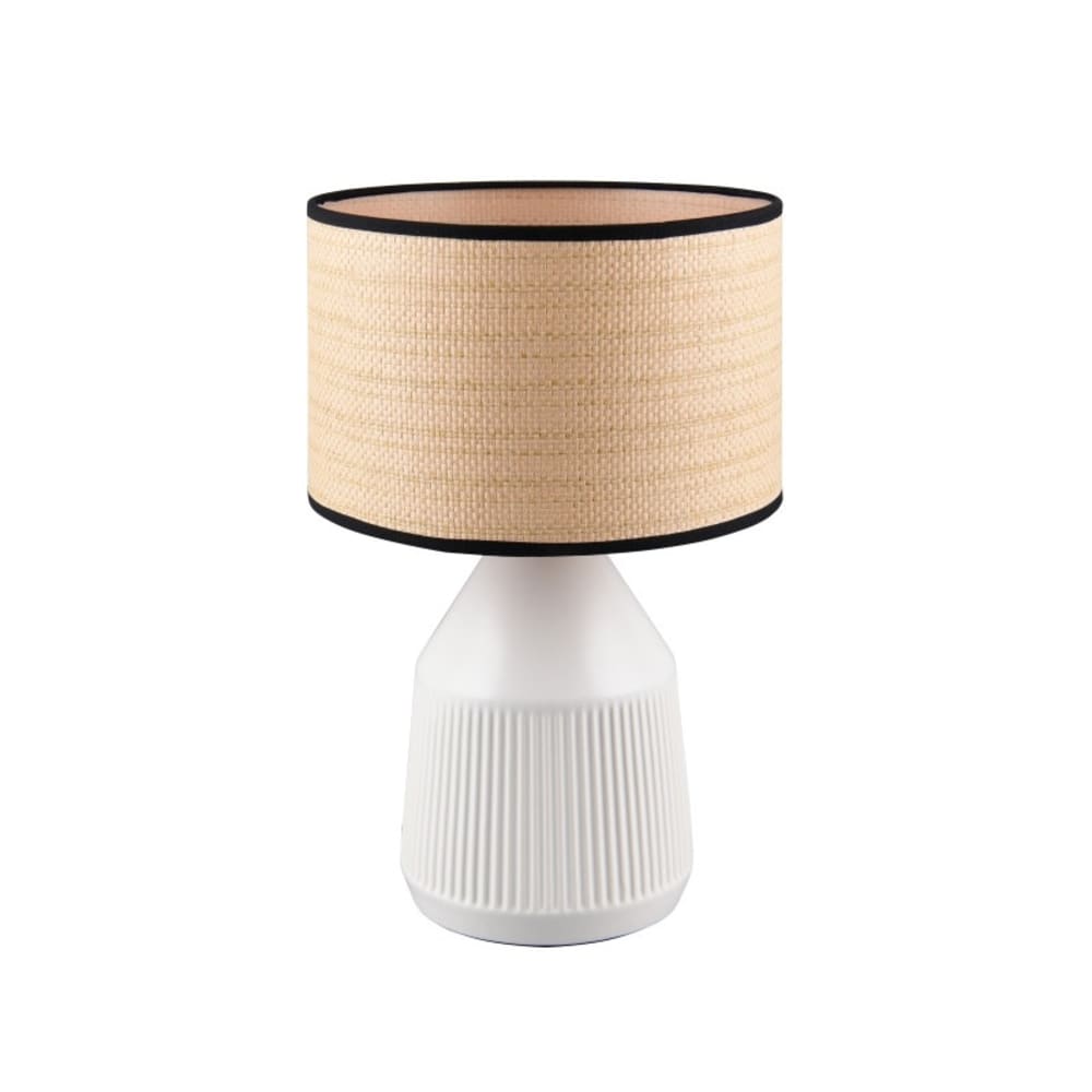 Lampe design en céramique blanc
