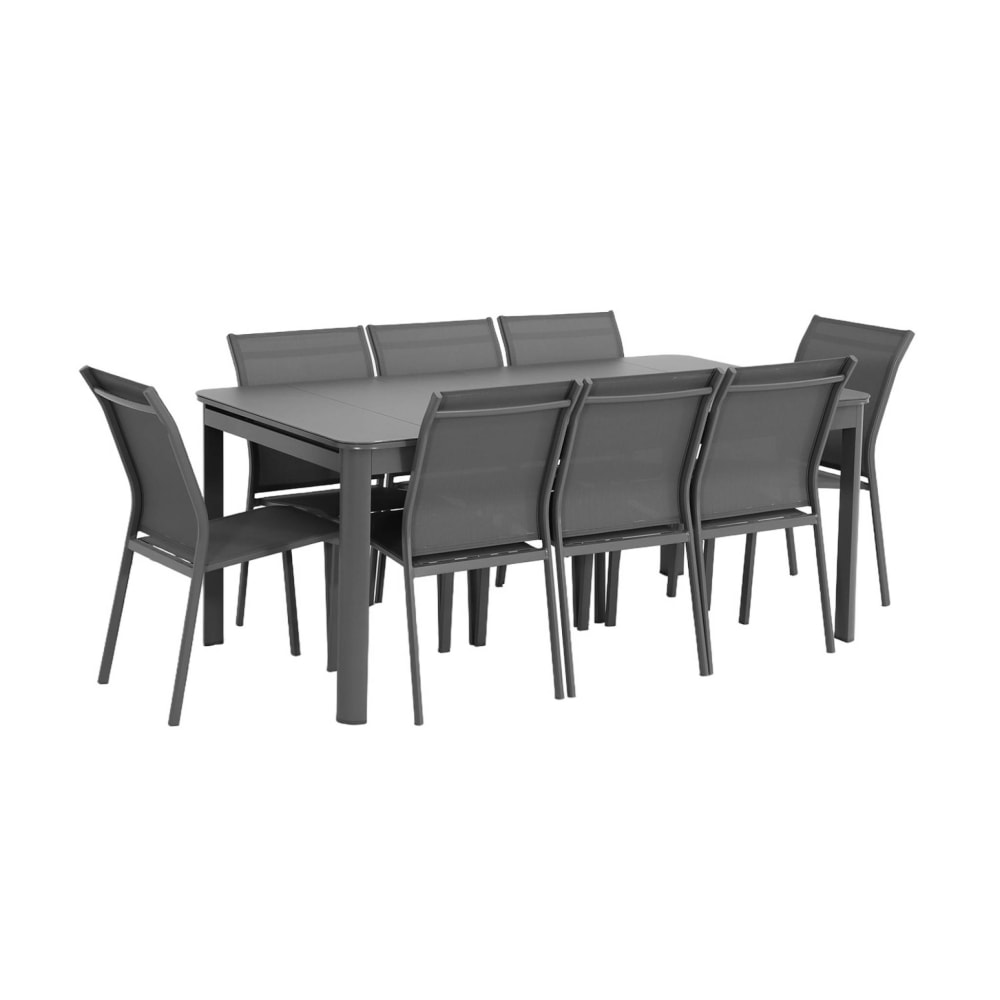 Table de jardin extensible - aluminium anthracite