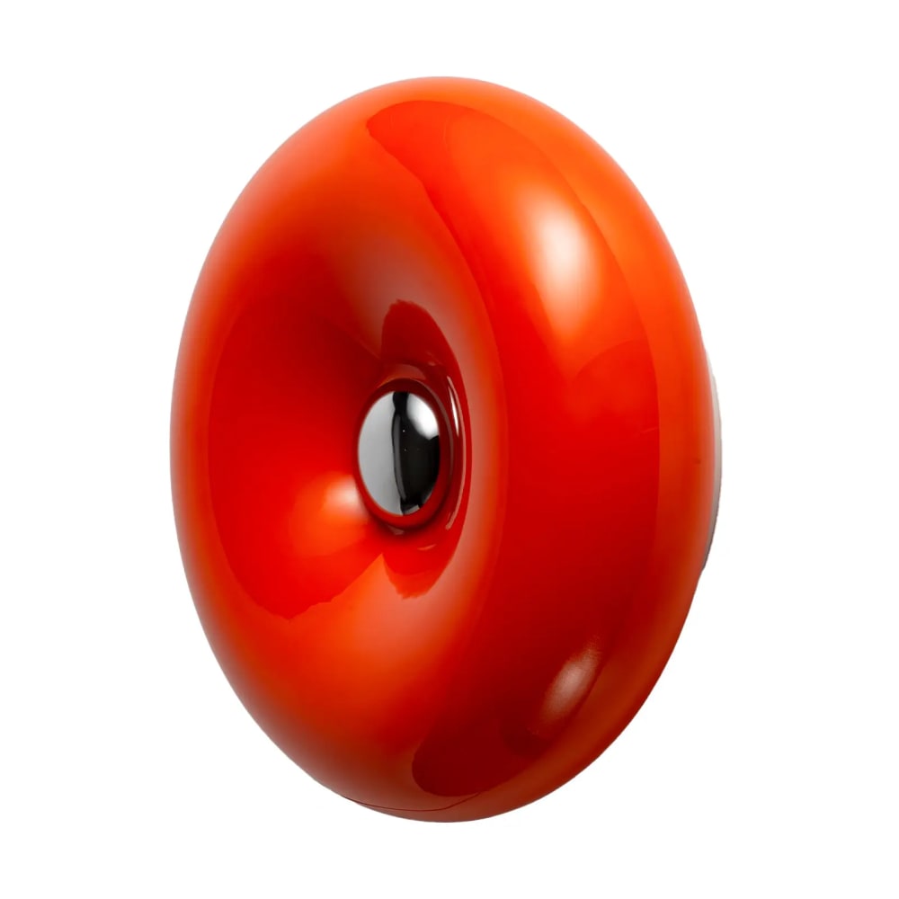 Applique murale en verre orange D30 cm