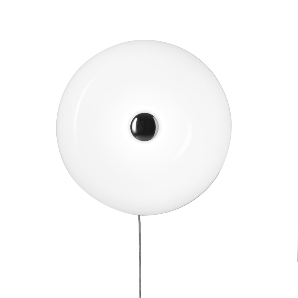 Alpinaluz Wandleuchte aus Glas mit Kabel 30 cm, Weiß style modern Weiß Glas