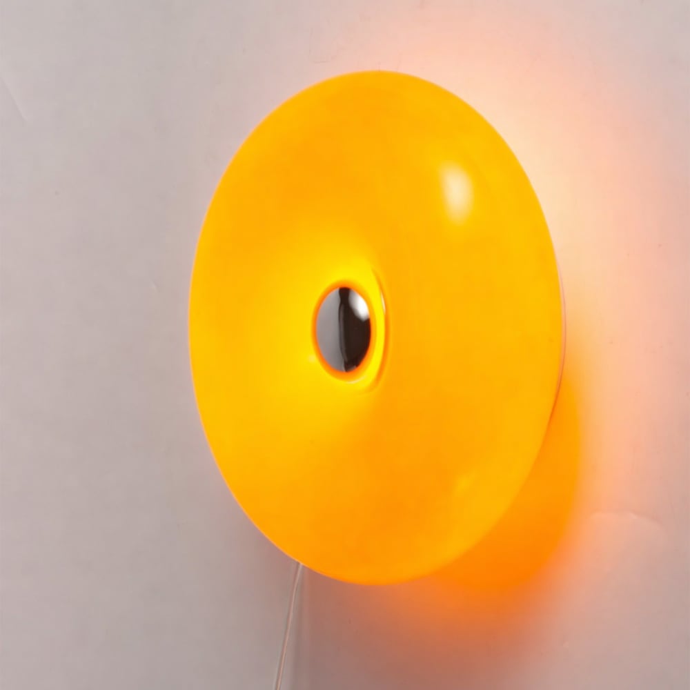 Applique murale en verre orange avec câble 12W D30 cm — vue 4