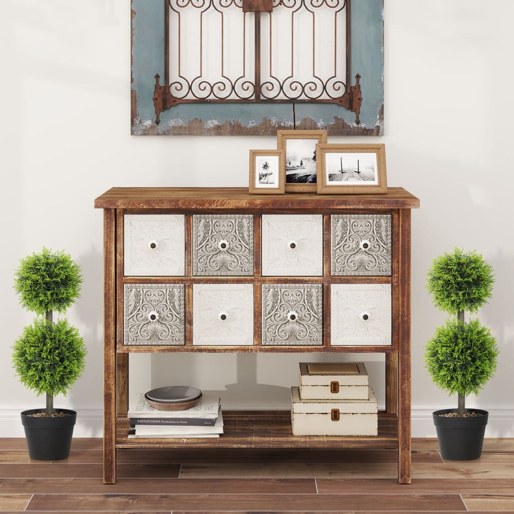 Homcom 2er-Set Kunstpflanze, 60cm hoch, Kunststoff, Grün style landhaus Grün Pe - Polyethylen