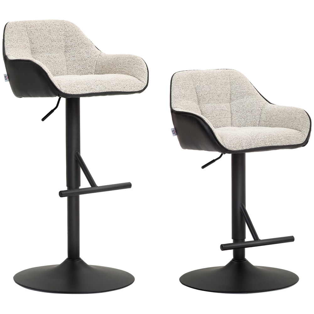tabourets de bar hauteur - gris