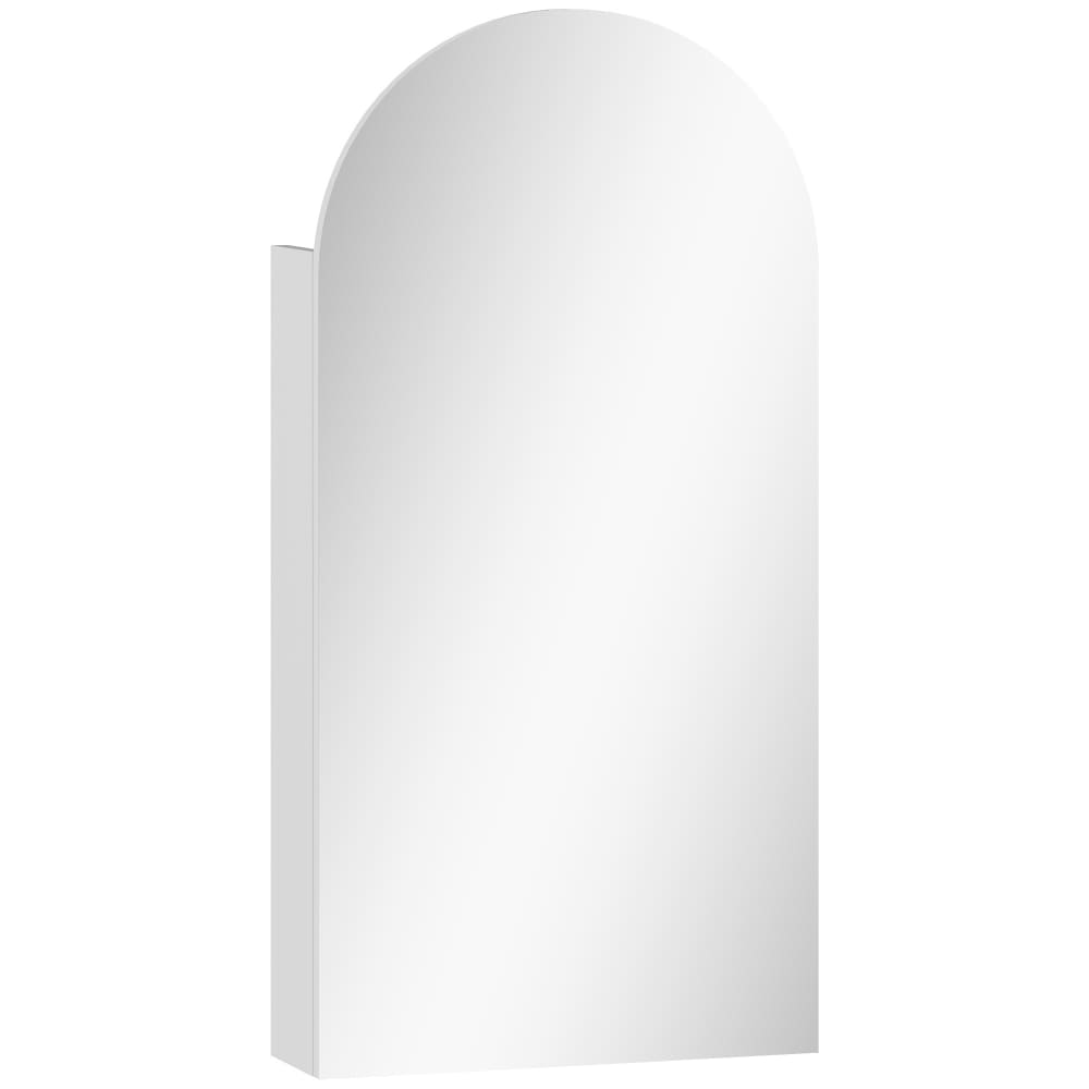 Armoire murale salle de bain avec miroir MDF blanc