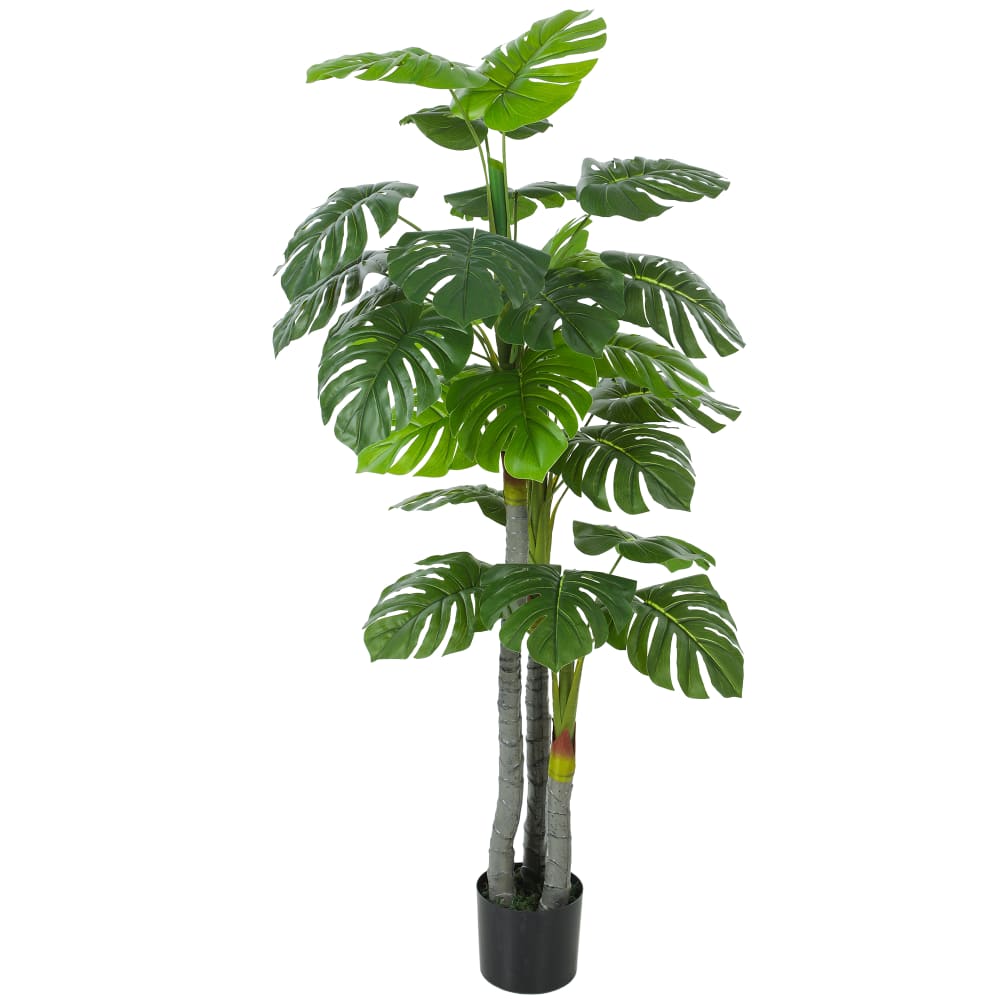 Arbre monstera artificiel 150 cm en pot décoration de bureau ou maison — vue 3
